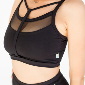 black pole fitness top