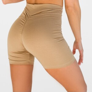 beige sexy latex shorts
