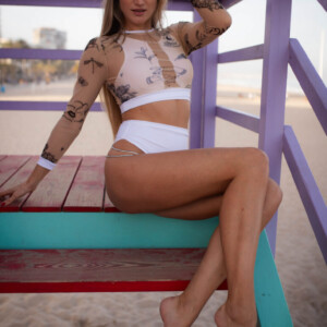 white tattoo rashguard