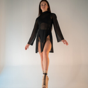 transparent exotic club dress